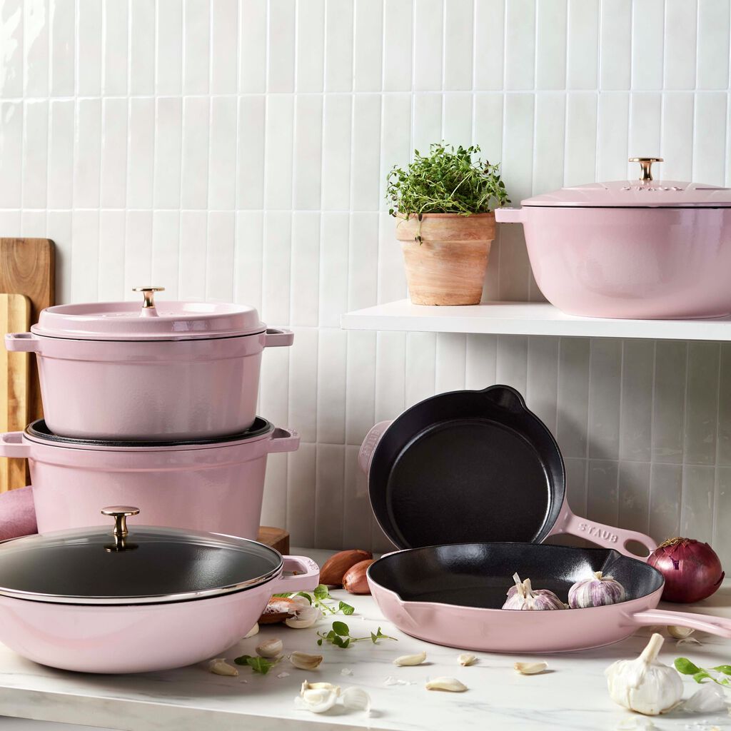 12-inch, Frying Pan, Peony Pink,,large