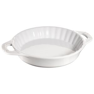 9-inch, Pie dish, White