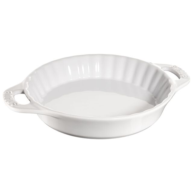 9-inch, Pie dish, White