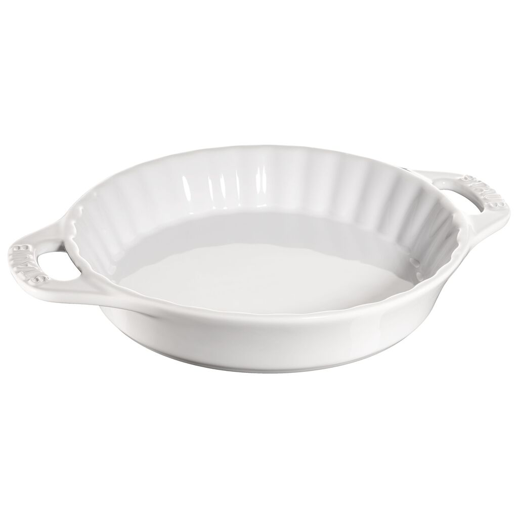 9-inch, Pie dish, White,,large