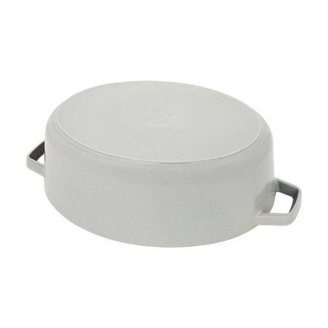 6 qt, Wide Oval French Oven, White Truffle,,large