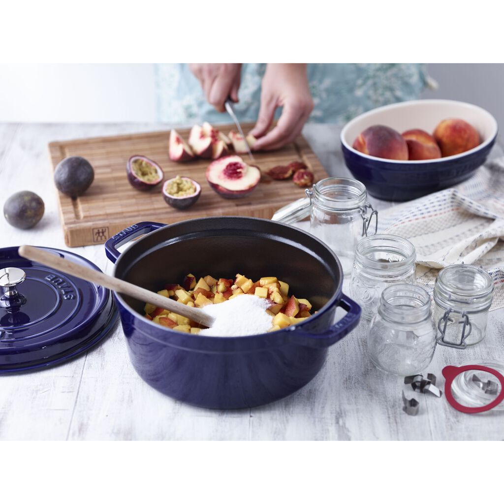 2.75 qt, Round, Dutch Oven, Dark Blue,,large