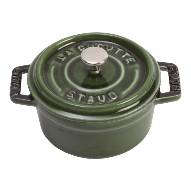 0.25 qt, Mini Round Dutch Oven, Basil,,large