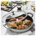 3.5 qt, Braiser With Glass Lid, Pure White,,large