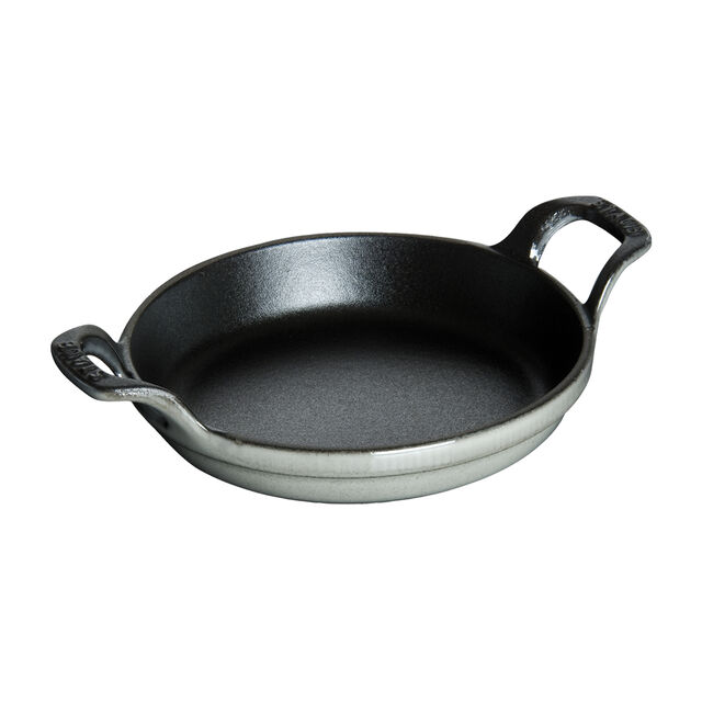 4.5-inch, Round, Mini Gratin Baking Dish, Graphite Grey,,large