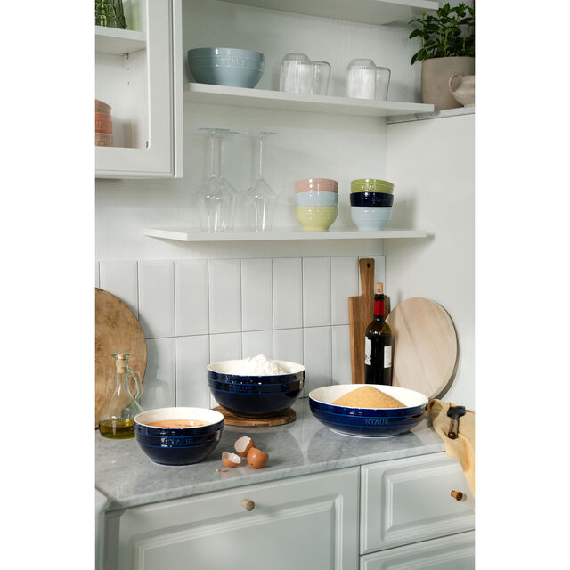 2-pc, Large Mixing Bowl Set, Dark Blue,,large