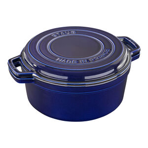 6.5 qt, Braise and Grill Dutch Oven Set, Dark Blue