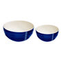 2-pc, Large Mixing Bowl Set, Dark Blue,,large