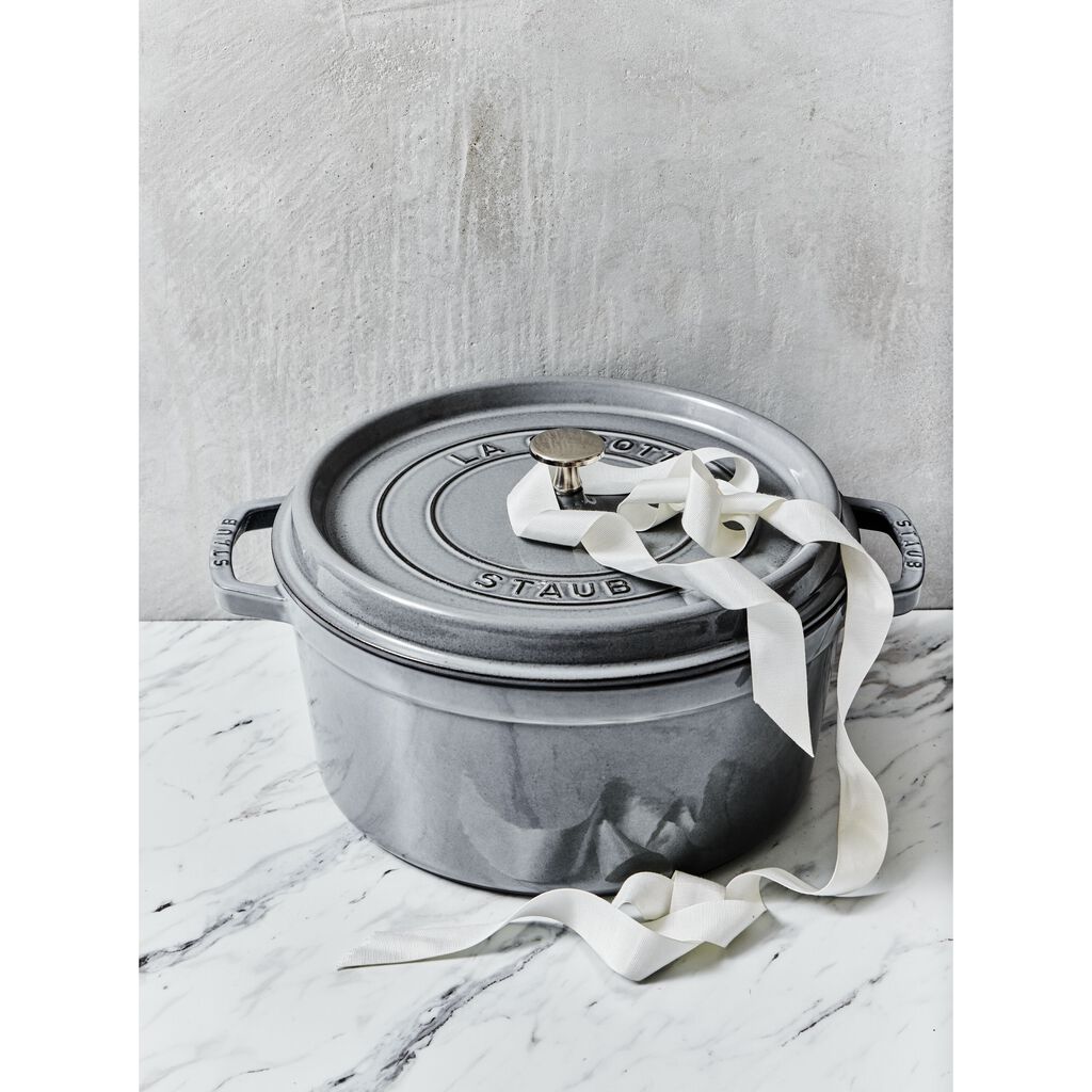 7 qt, Round, Dutch Oven, Graphite Grey,,large