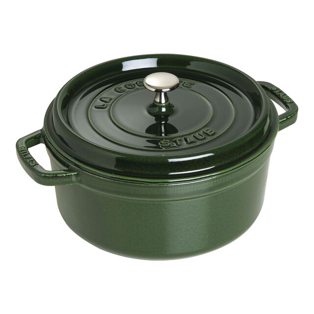5.5 qt, Round, Dutch Oven, Basil,,large