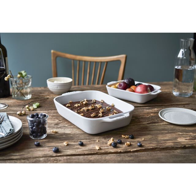 3-pc, Rectangular Baking Dish Set, White,,large