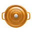 4 qt, Round, Dutch Oven, Saffron,,large preview