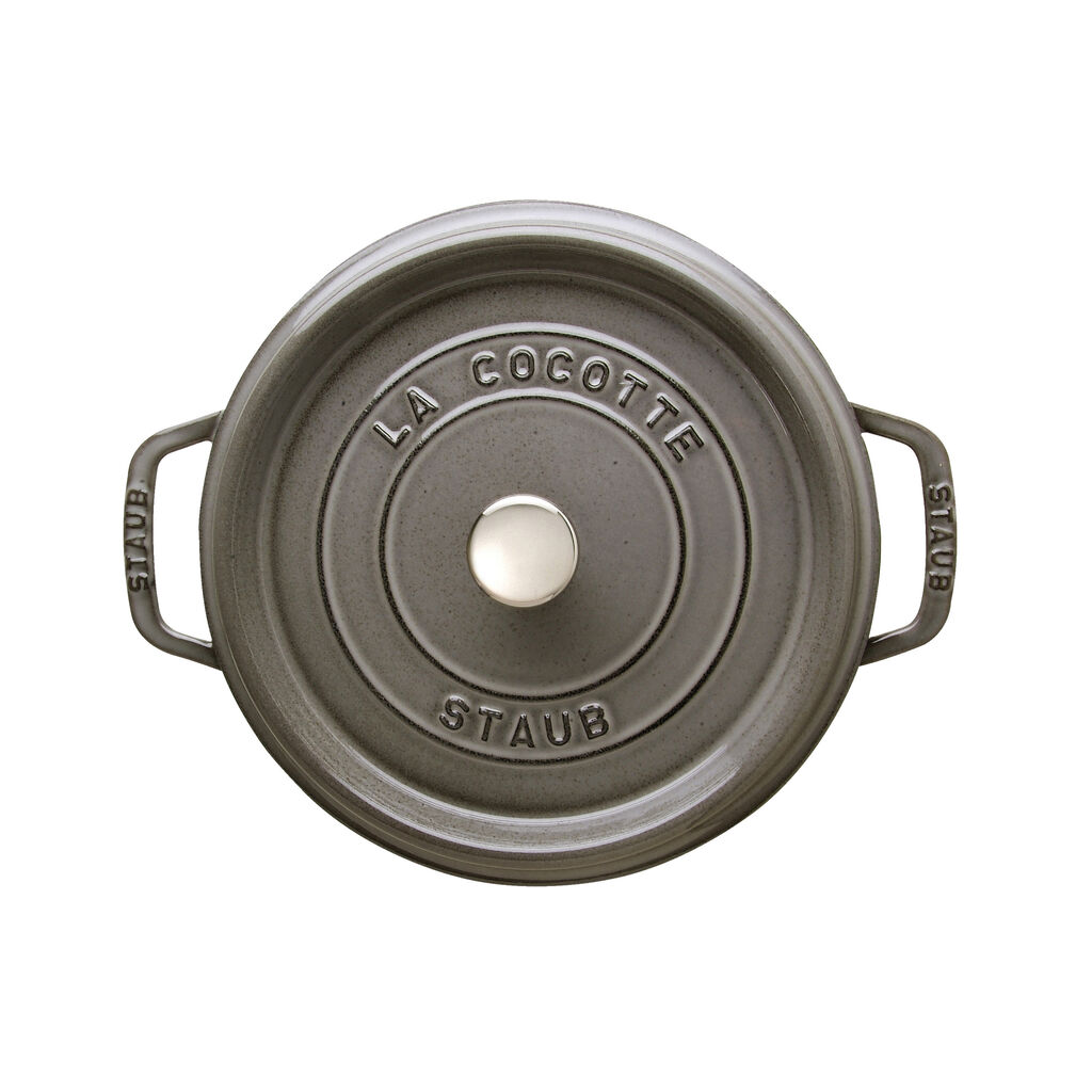 4 qt, Round, Dutch Oven, Graphite Grey - Factory Second,,large
