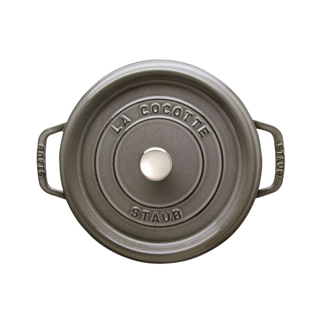 4 qt, Round, Dutch Oven, Graphite Grey - Factory Second,,large