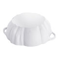 3.5 qt, Pumpkin, Dutch Oven With Stainless Steel Knob, Pure White,,large