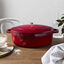 6 qt, Wide Oval French Oven, Cherry,,large preview