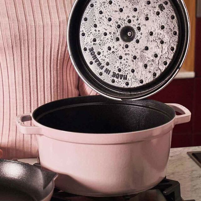 7 qt, Round, Dutch Oven, Peony Pink,,large