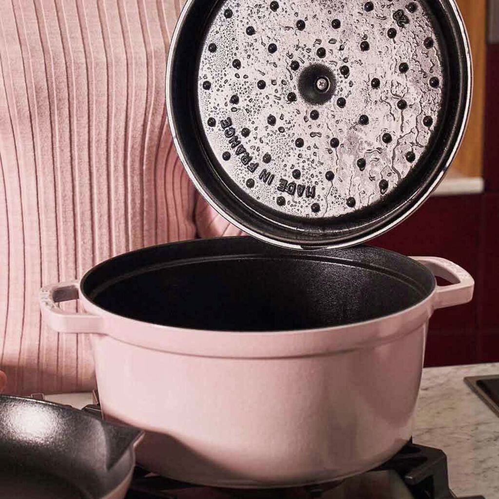7 qt, Round, Dutch Oven, Peony Pink,,large