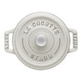 0.25 qt, Mini Round Dutch Oven, White Truffle,,large