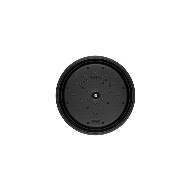 4 qt, Round, Dutch Oven, Matte Black - Factory Second,,large