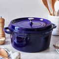 5.5 qt, Round, Dutch Oven, Dark Blue,,large