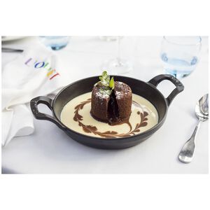 4.5-inch, Round, Mini Gratin Baking Dish, Matte Black