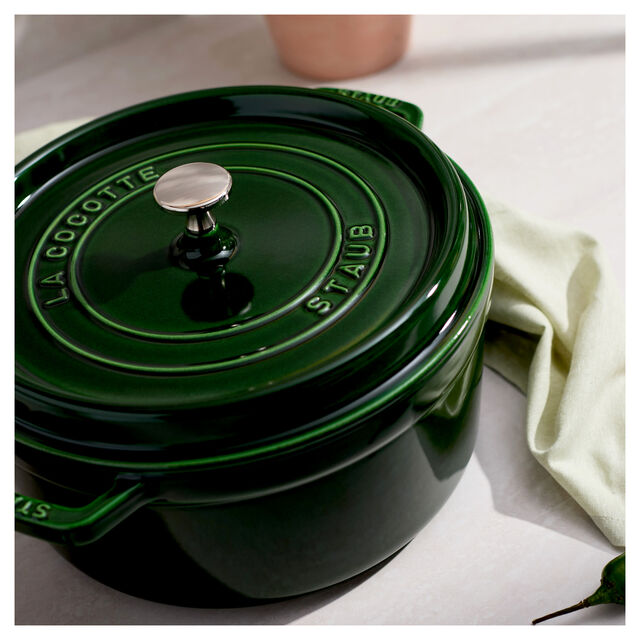 5.5 qt, Round, Dutch Oven, Basil,,large