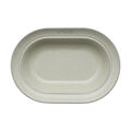 10-inch, Oval Serving Dish, White Truffle,,large