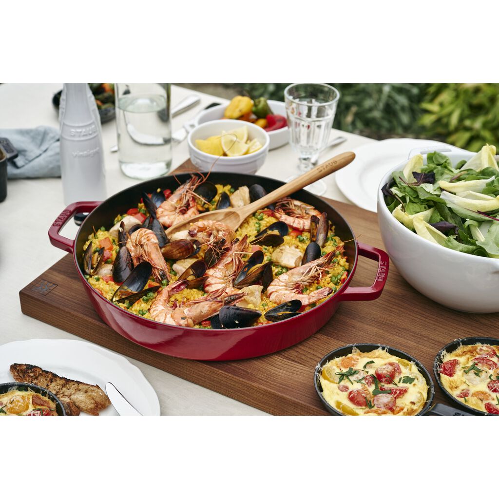 13-inch, Double Handle Fry Pan, Cherry,,large