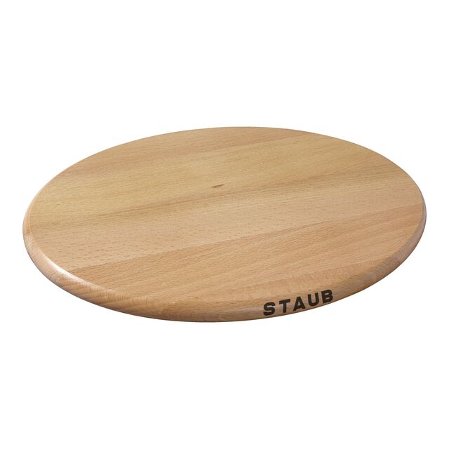 11.25 inch, Oval, Magnetic Wood Trivet, Brown,,large