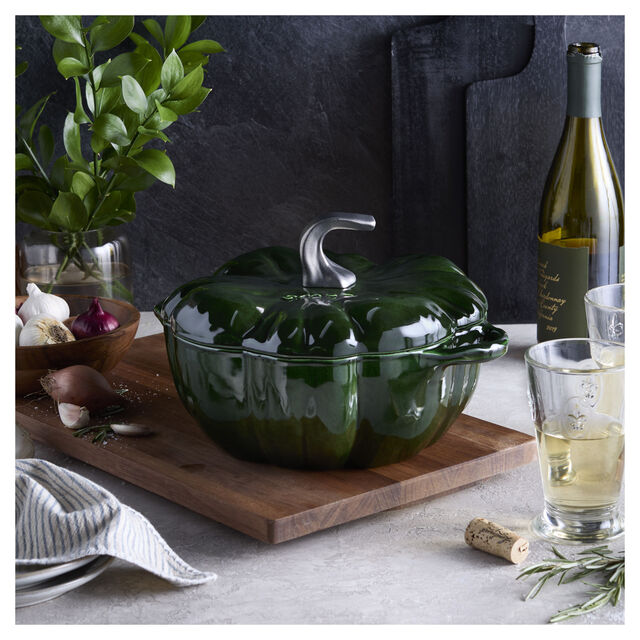3.5 qt, Pumpkin, Dutch Oven With Stainless Steel Knob, Basil,,large