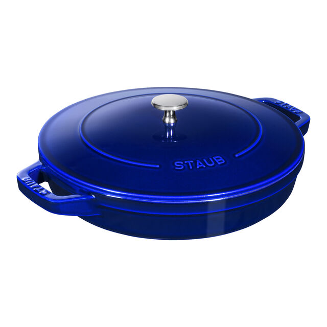 4-pc Stackable Cookware Set, Dark Blue, Cast Iron ,,large