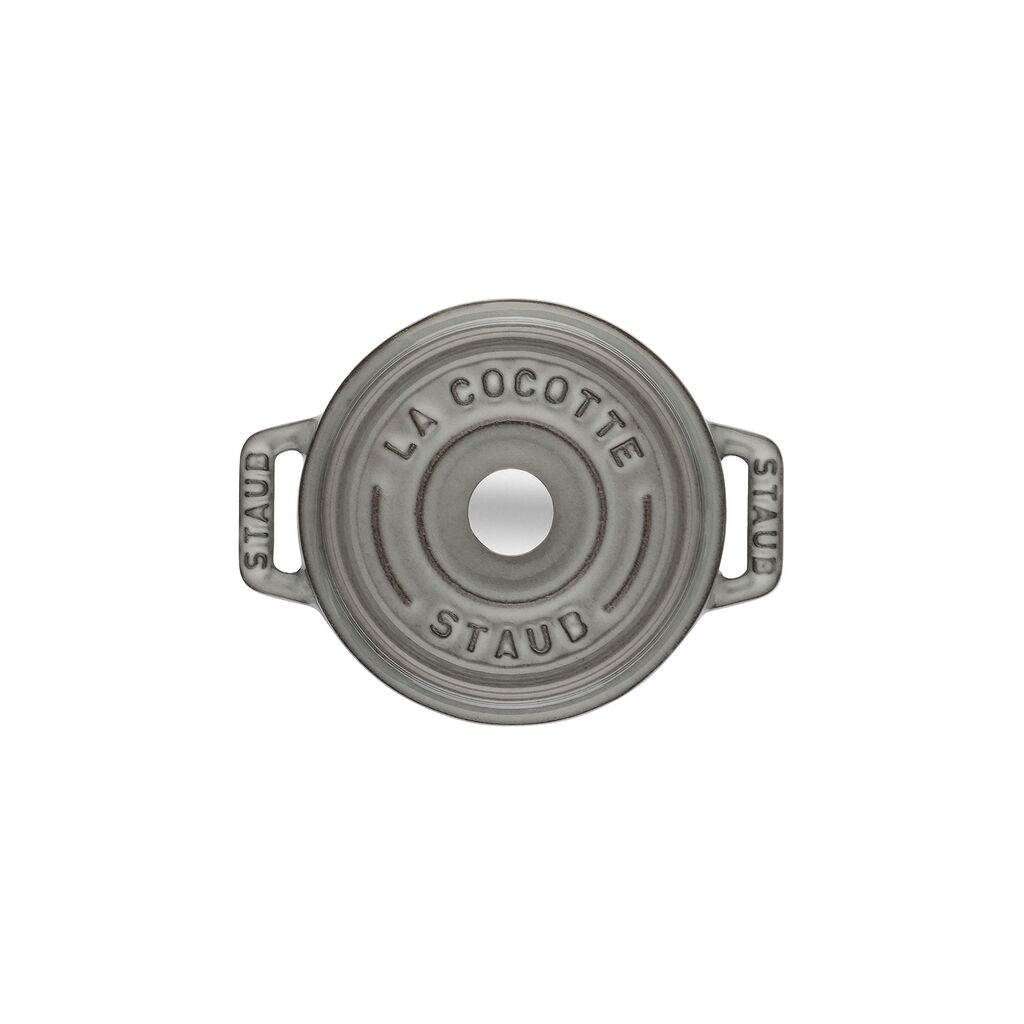 0.25 qt, Mini Round Dutch Oven, Graphite Grey,,large