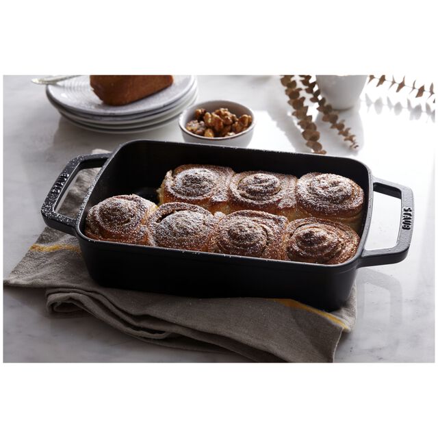 12-x 8-inch, Rectangular, Roasting Pan, Matte Black,,large