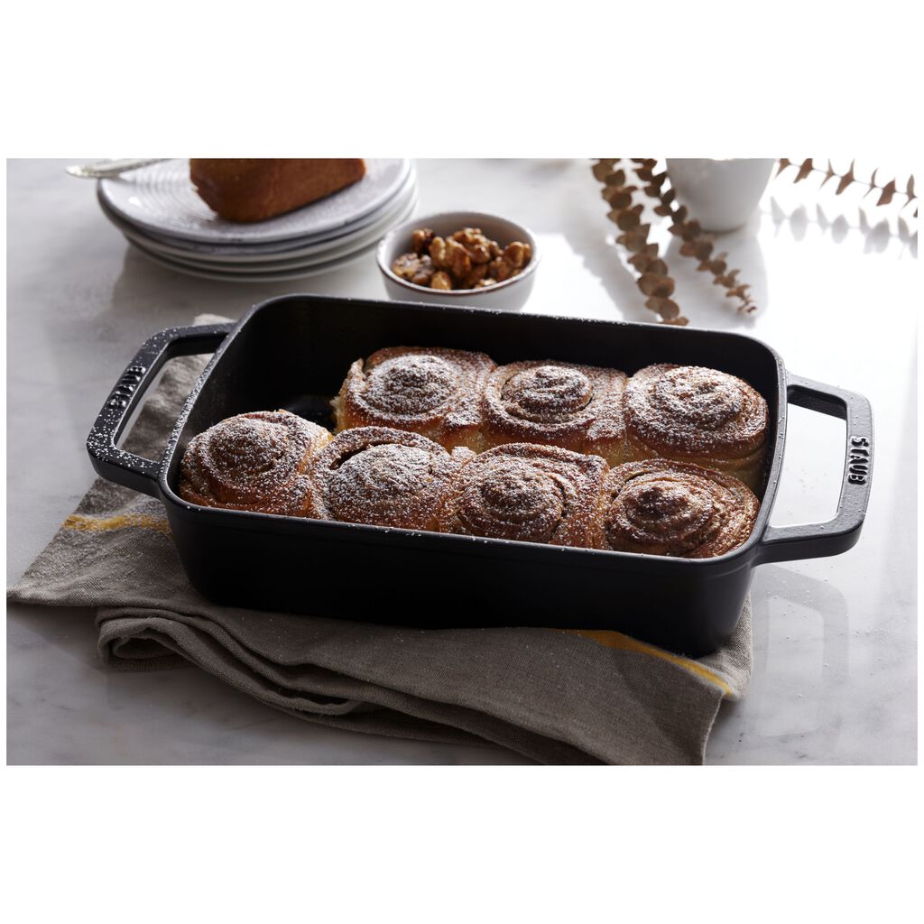 12-x 8-inch, Rectangular, Roasting Pan, Matte Black,,large