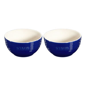 6.5-inch / 2-pc, Large Universal Bowl Set, Dark Blue