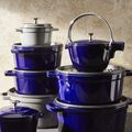 4 qt, Round, Dutch Oven, Dark Blue,,large