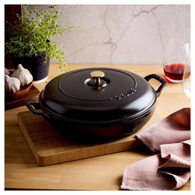 3.5 qt, Braiser, Matte Black