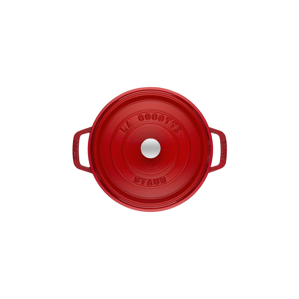 5.5 qt, Round, Dutch Oven, Cherry,,large
