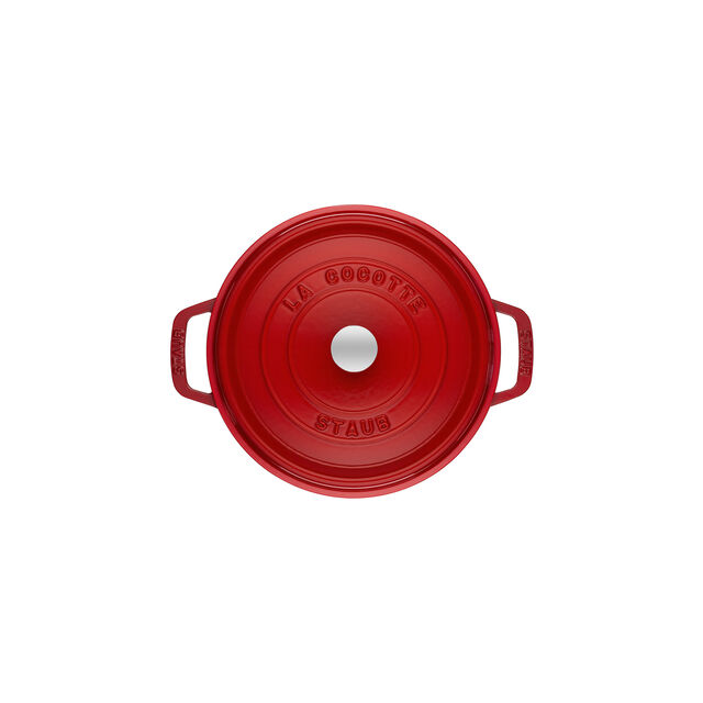 5.5 qt, Round, Dutch Oven, Cherry,,large