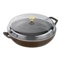 3.5 qt, Braiser With Glass Lid, Matte Espresso,,large