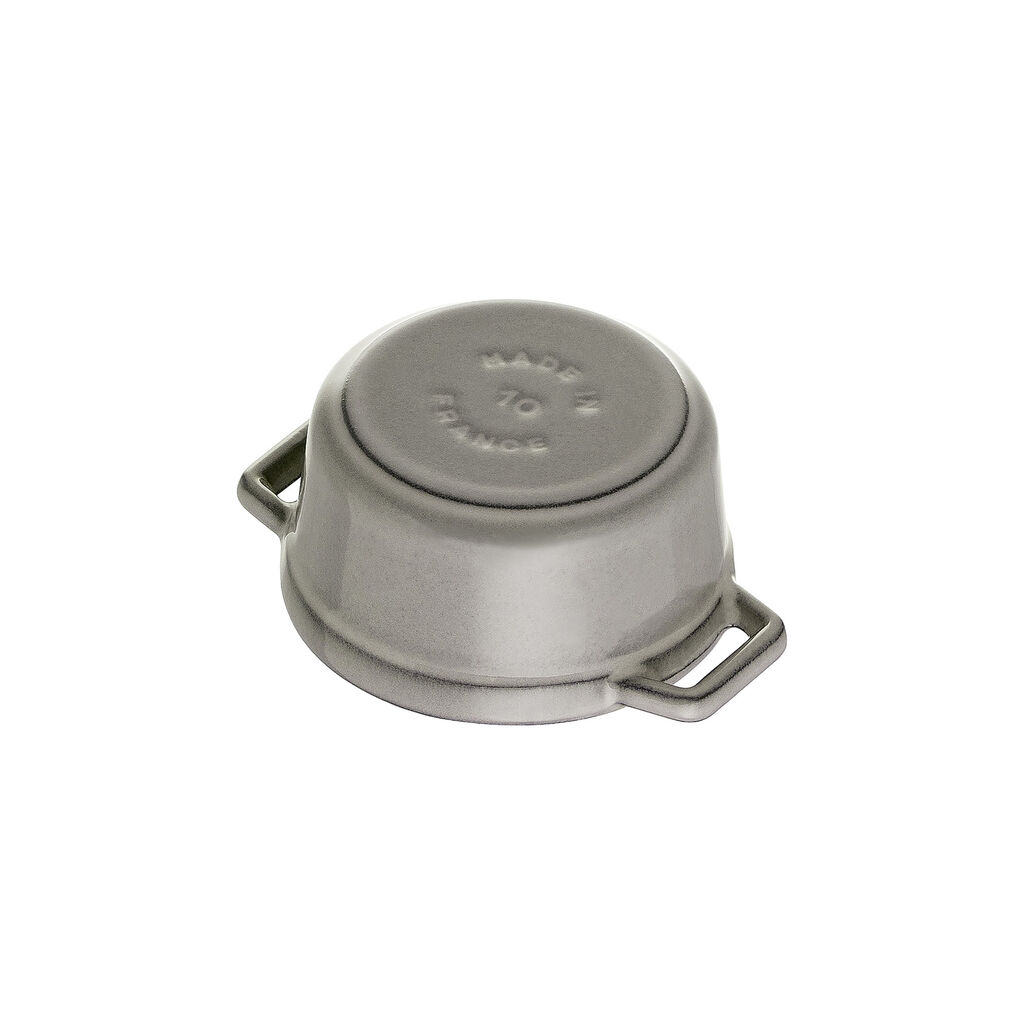 0.25 qt, Mini Round Dutch Oven, Graphite Grey,,large