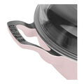 3.5 qt, Braiser With Glass Lid, Peony Pink,,large