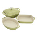 4-pc, Macaron Mixed Baking Dish Set, Light Green,,large