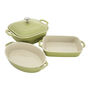 4-pc, Macaron Mixed Baking Dish Set, Light Green,,large