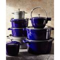 7 qt, Round, Dutch Oven, Dark Blue,,large