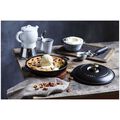 8-inch, Round, Covered Baking Dish With Lid, Matte Black,,large