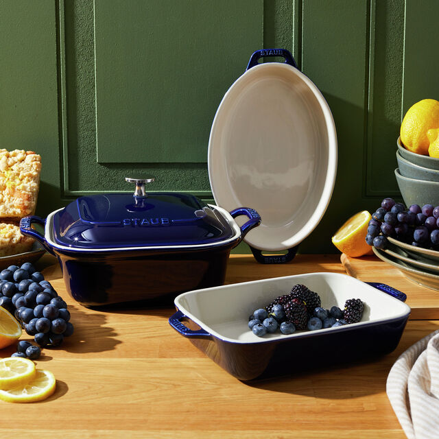 4-pc, Mixed Baking Dish Set, Dark Blue,,large
