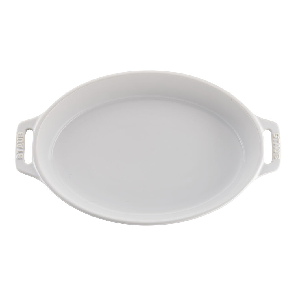 2-pc, Oval Baking Dish Set, White,,large