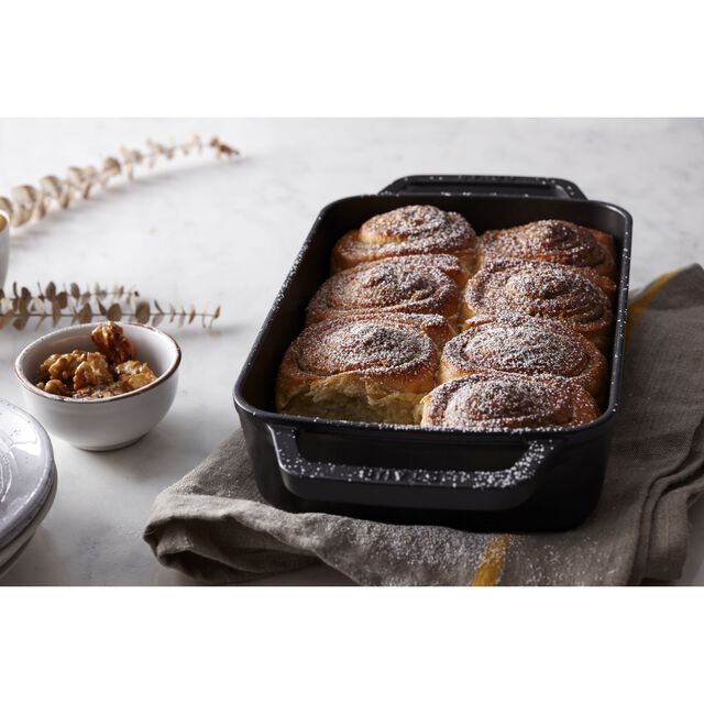12-x 8-inch, Rectangular, Roasting Pan, Matte Black,,large